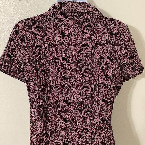 Vintage Y2K Fairycore Whimsical Boho Casual Fairy Crinkle Button Up Shirt Small - Picture 5 of 7